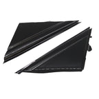 12-17 FIAT 500 Gloss Black Door Mirror Flag Covers Left & Right Pair Moldings