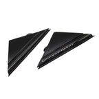 12-17 FIAT 500 Gloss Black Door Mirror Flag Covers Left & Right Pair Moldings