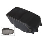 Nissan Maxima 2016-2019 Black Leather Console Armrest Cover Beige Stitch