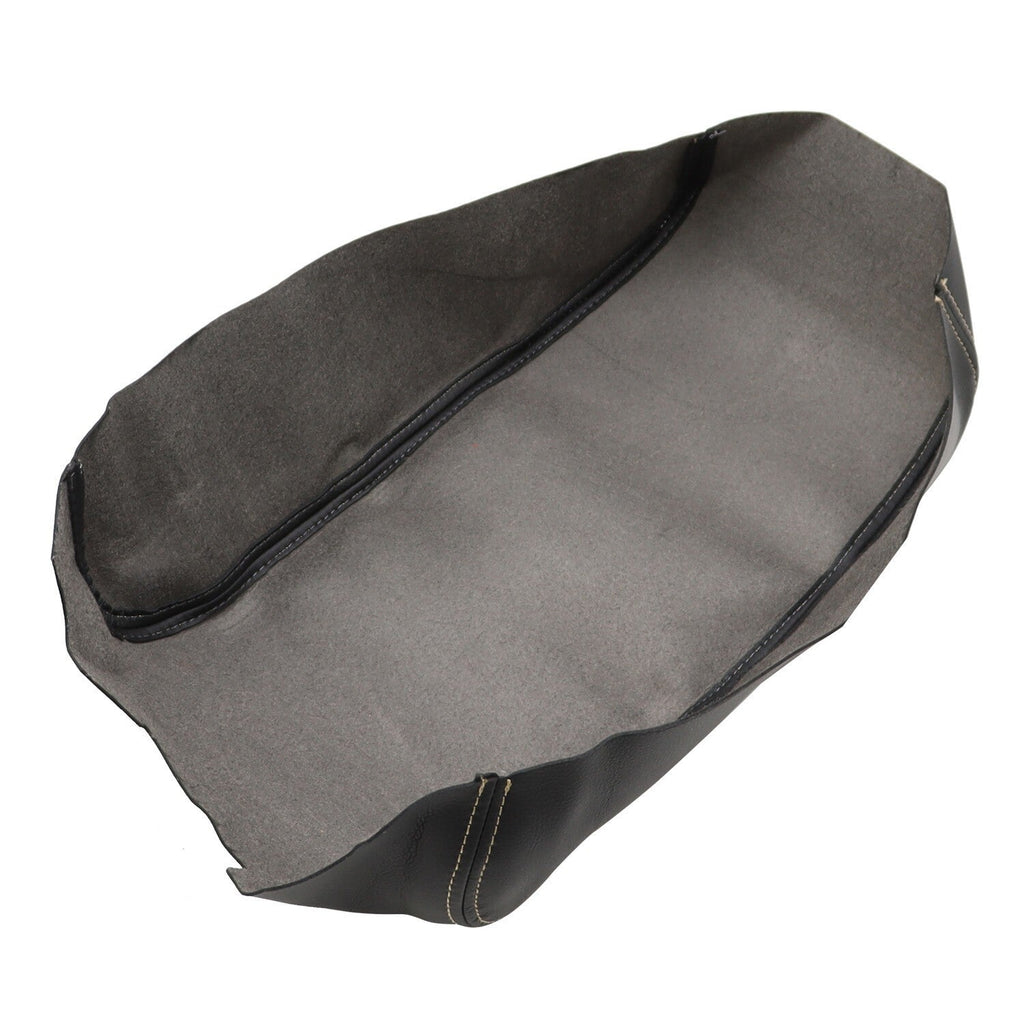 Nissan Maxima 2016-2019 Black Leather Console Armrest Cover Beige Stitch