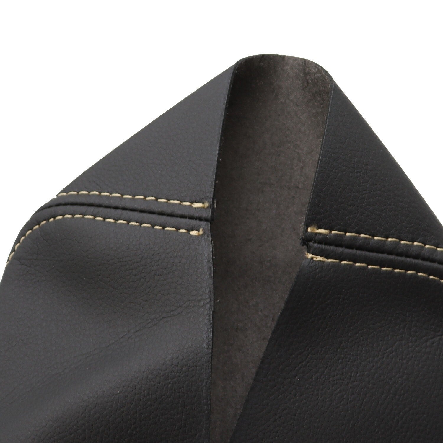 Nissan Maxima 2016-2019 Black Leather Console Armrest Cover Beige Stitch