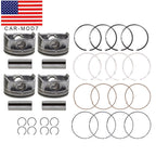 Oversize +0.50MM Piston & Rings for 11-19 Hyundai Sonata Kia Sorento Optima 2.4L