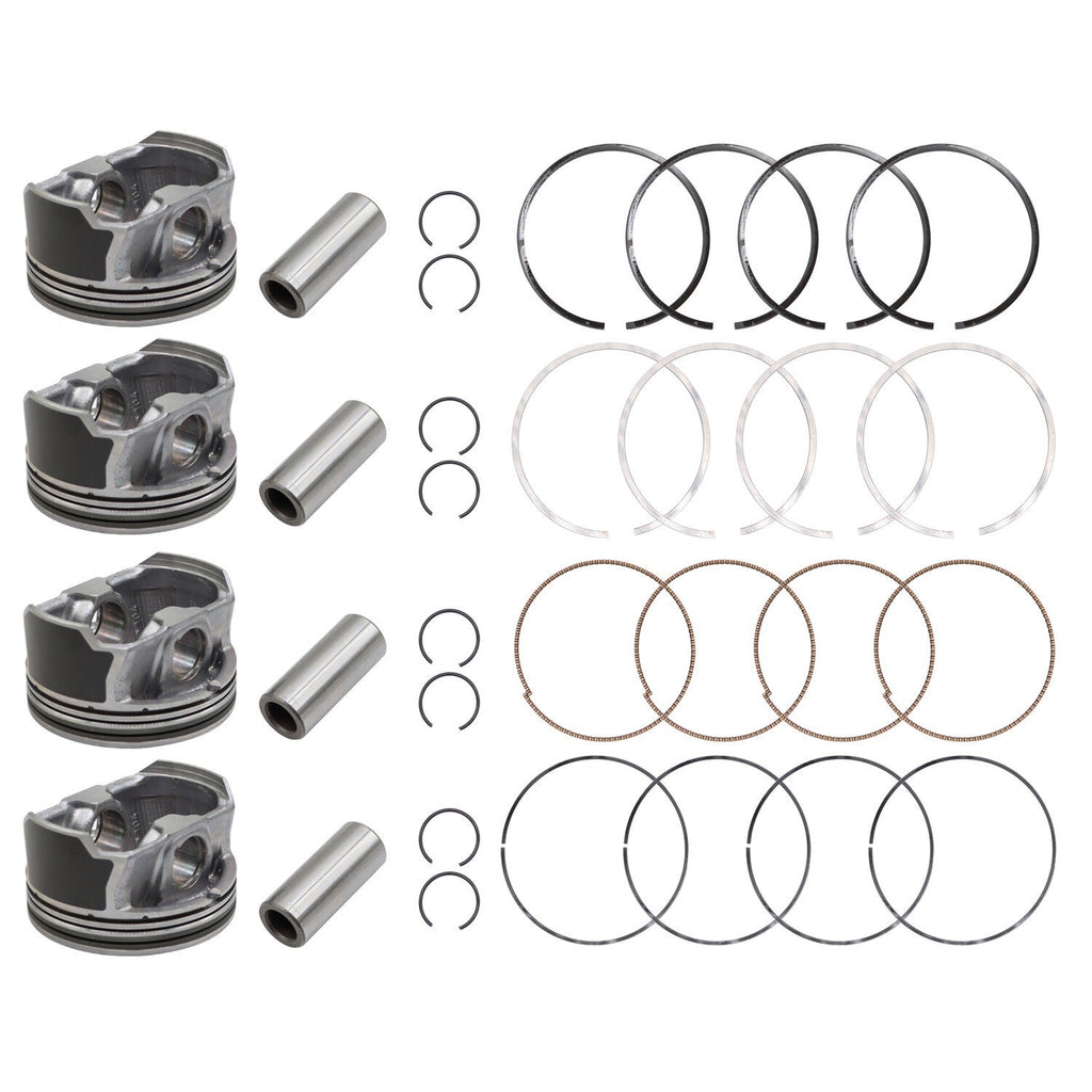 Oversize +0.50MM Piston & Rings for 11-19 Hyundai Sonata Kia Sorento Optima 2.4L