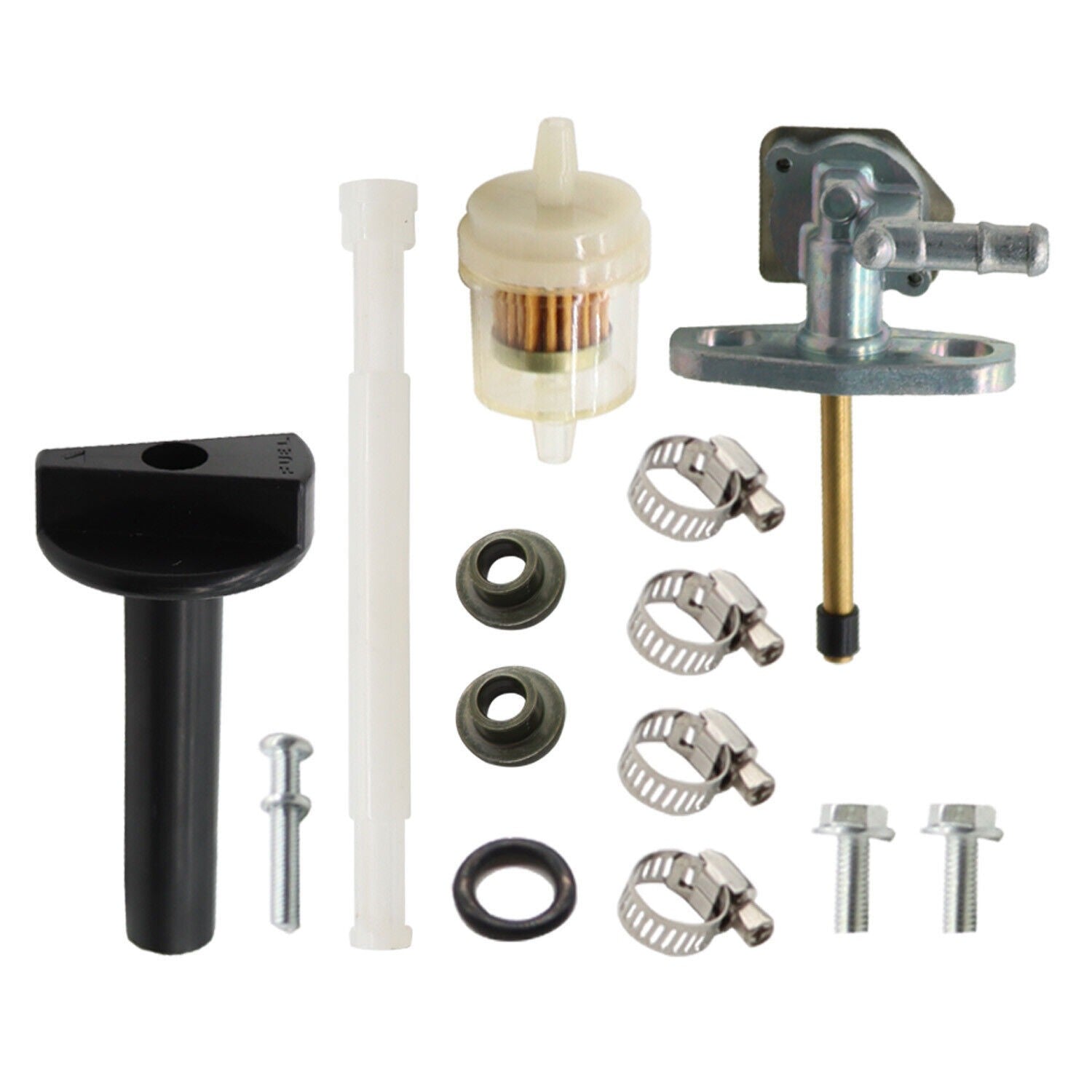 Honda Foreman Rancher TRX350 400 Fuel Tank Petcock Valve with Fuel Lines