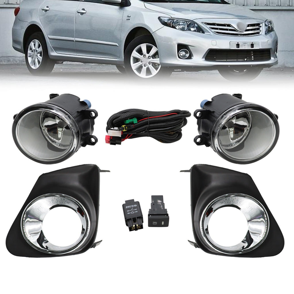 Fog Lights Kit FL7012 for 2011-2013 Toyota Corolla Bumper Lamps