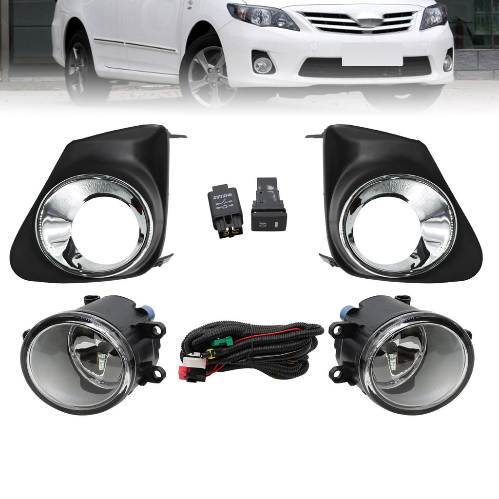 Fog Lights Kit FL7012 for 2011-2013 Toyota Corolla Bumper Lamps