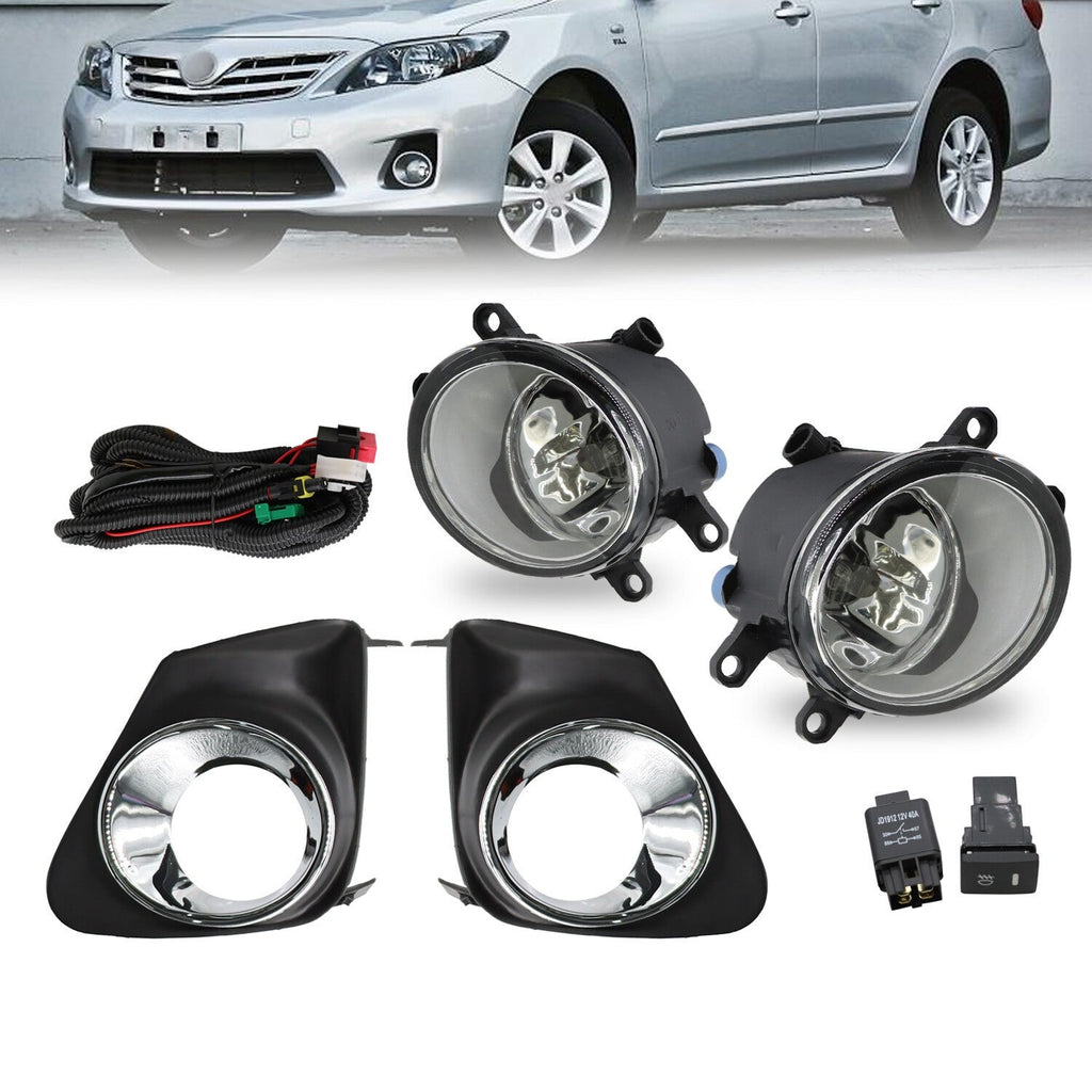 Fog Lights Kit FL7012 for 2011-2013 Toyota Corolla Bumper Lamps