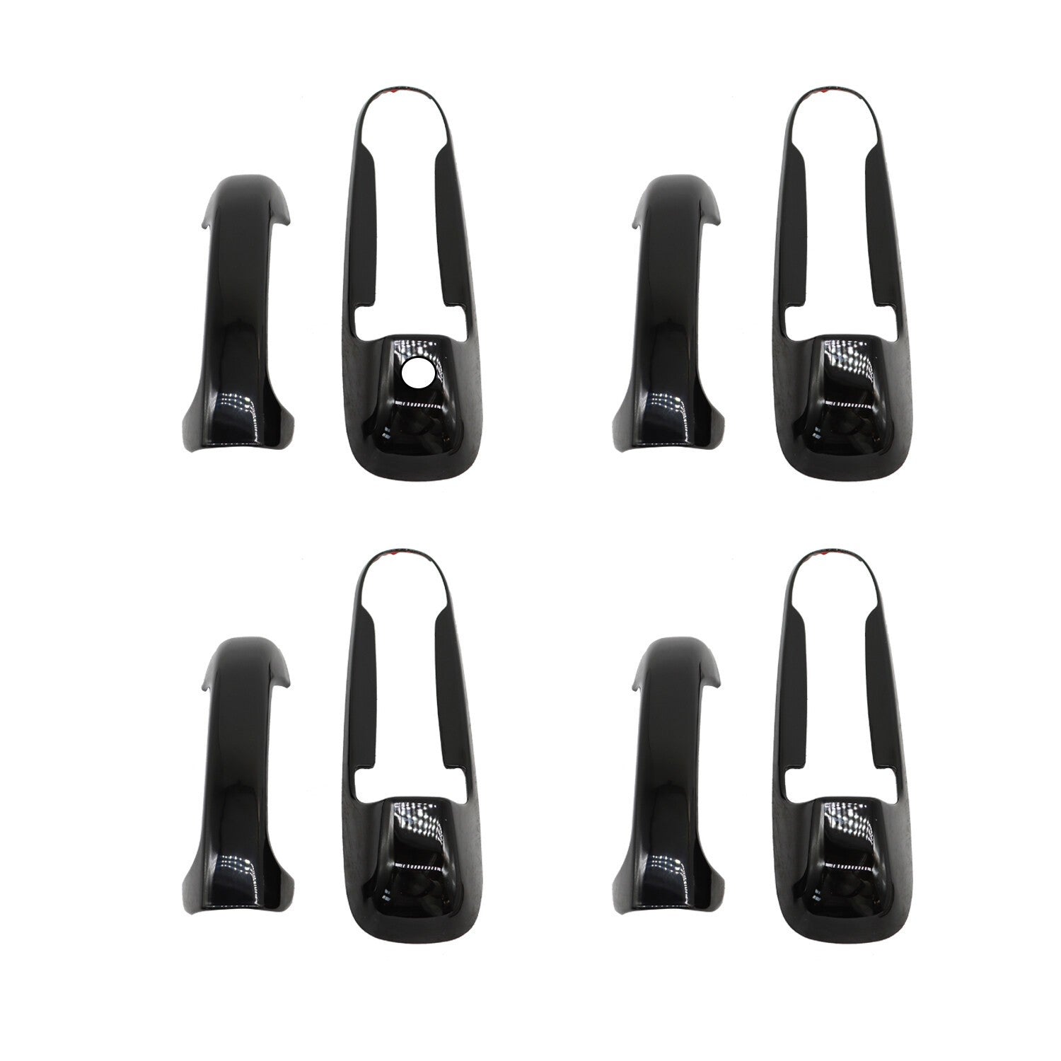 Gloss Black Door Handle Covers Overlay for Ram 1500 2500 3500 2002-2008