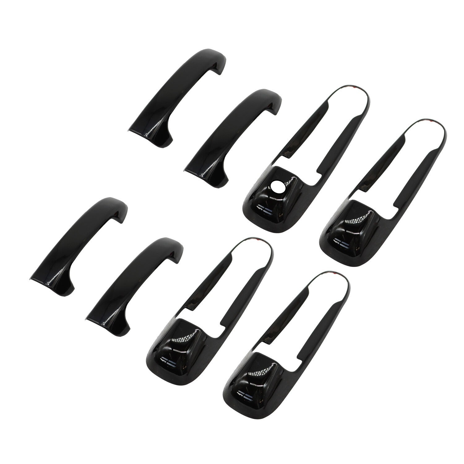 Gloss Black Door Handle Covers Overlay for Ram 1500 2500 3500 2002-2008