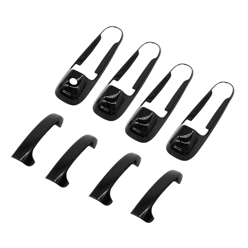 Gloss Black Door Handle Covers Overlay for Ram 1500 2500 3500 2002-2008