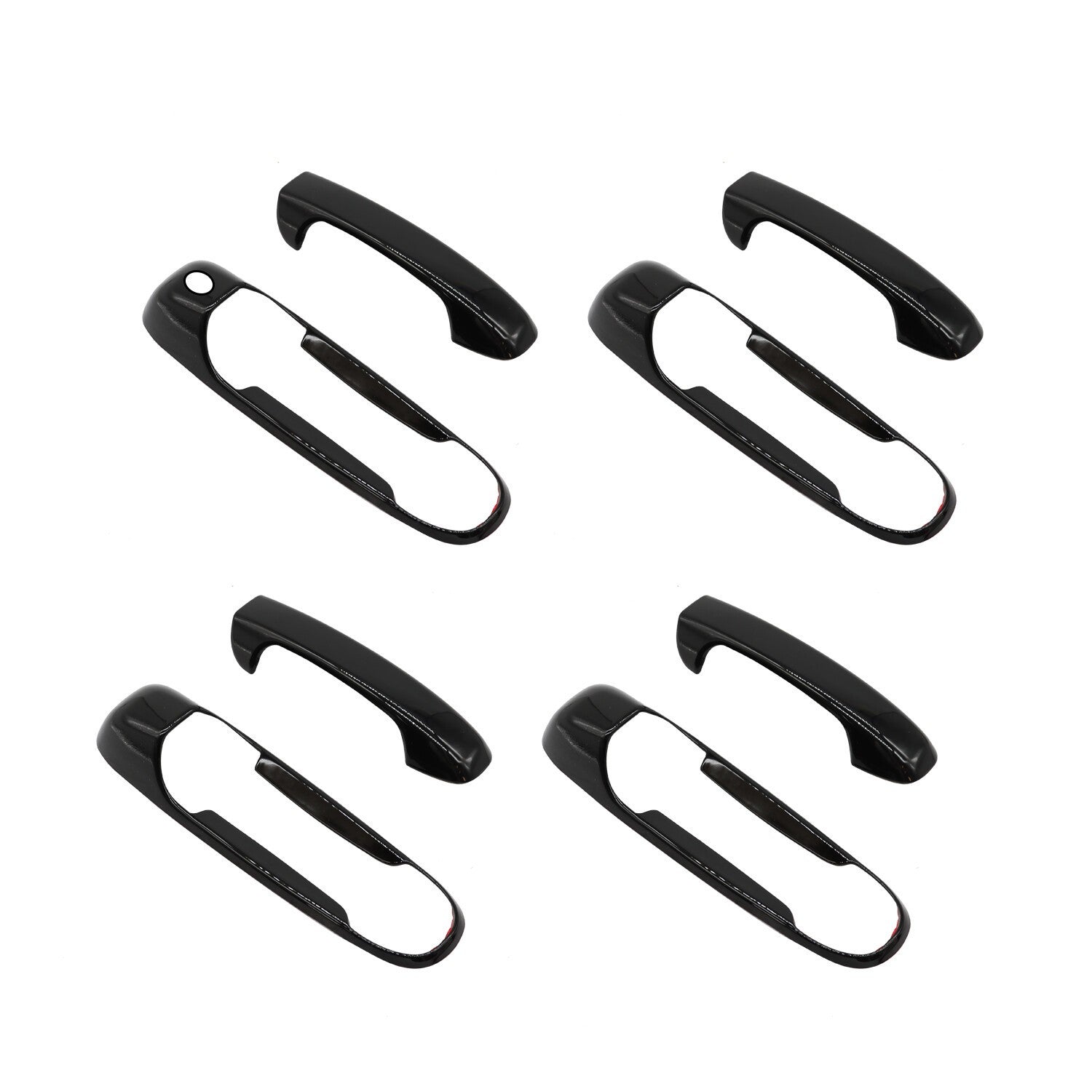 Gloss Black Door Handle Covers Overlay for Ram 1500 2500 3500 2002-2008