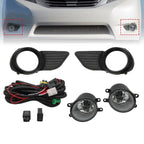 Toyota Sienna Fog Lights Assembly 2011-2017 with Lamps & Switch