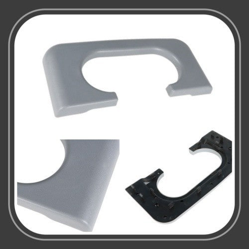1999-2010 Ford F250 F350 F450 Gray Waterproof Center Console Cup Holder Pad