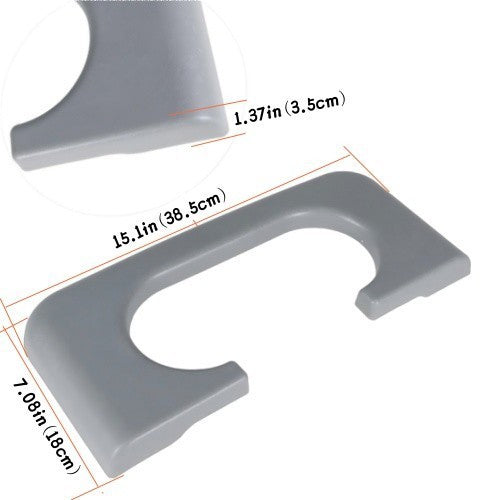 1999-2010 Ford F250 F350 F450 Gray Waterproof Center Console Cup Holder Pad