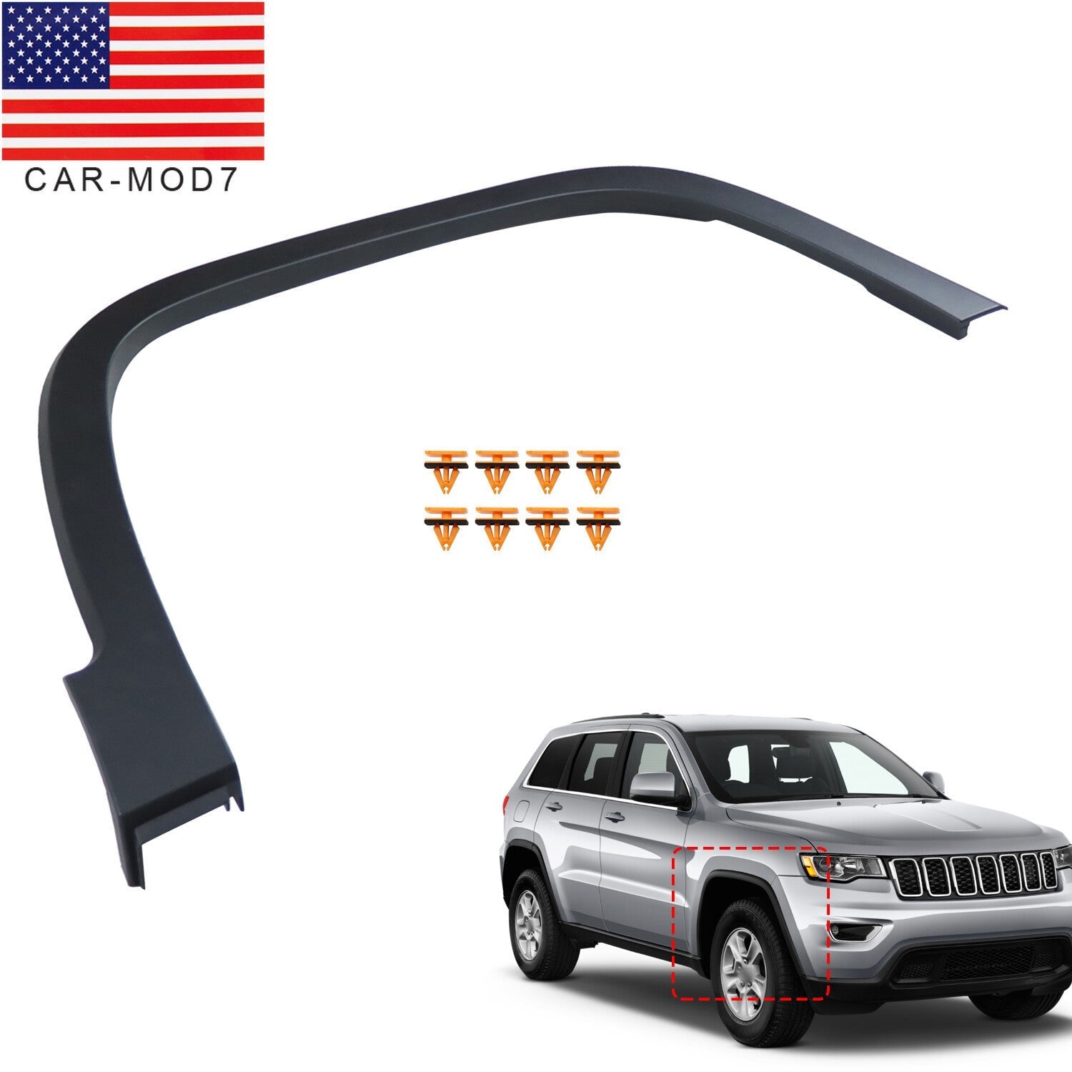 2014-2018 Jeep Cherokee Right Side Wheel Arch Fender Flare Trim RH