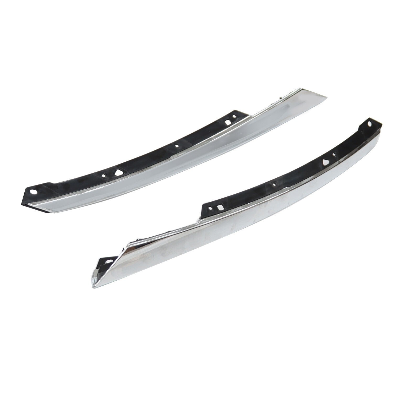 2016-2018 Honda Civic Chrome Headlight Eyelid Grille Molding Trim LH+RH
