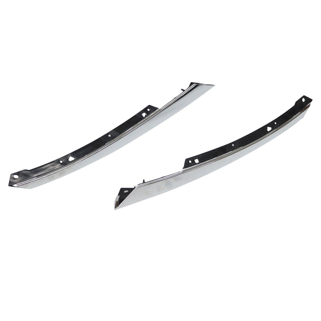 2016-2018 Honda Civic Chrome Headlight Eyelid Grille Molding Trim LH+RH