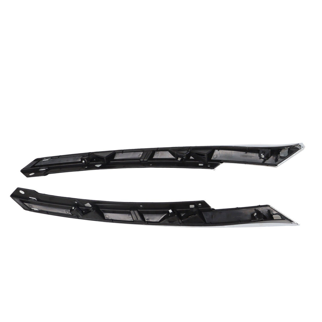 2016-2018 Honda Civic Chrome Headlight Eyelid Grille Molding Trim LH+RH
