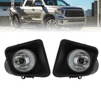 2014-2021 Toyota Tundra Black Clear Lens Bumper Fog Light Lamp Driving 14-21
