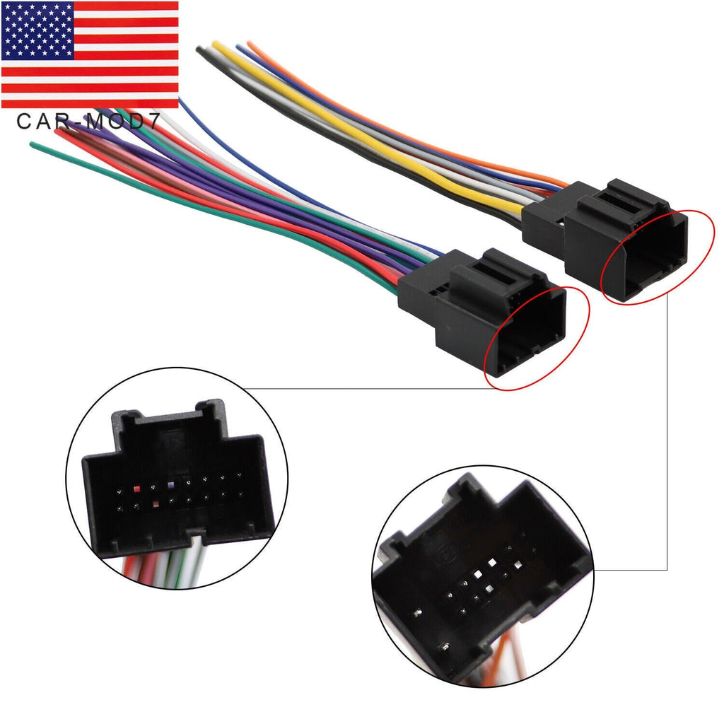 2007-2014 Cadillac Chevy Car Stereo Radio Wiring Harness Adapter Aftermarket