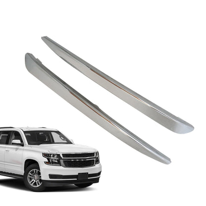 2015-20 Chevy Tahoe Suburban Front Left Right Chrome Bumper Trim Molding
