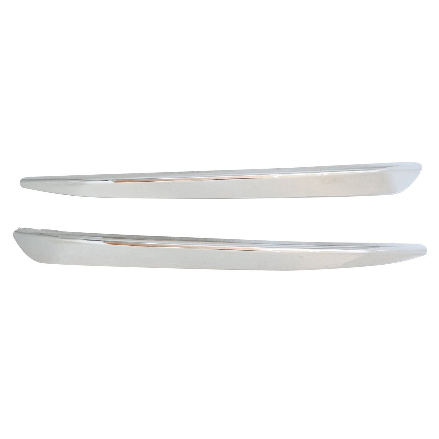 2015-20 Chevy Tahoe Suburban Front Left Right Chrome Bumper Trim Molding