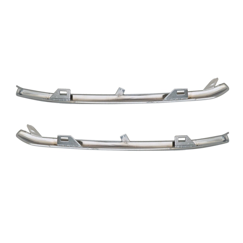 2015-20 Chevy Tahoe Suburban Front Left Right Chrome Bumper Trim Molding