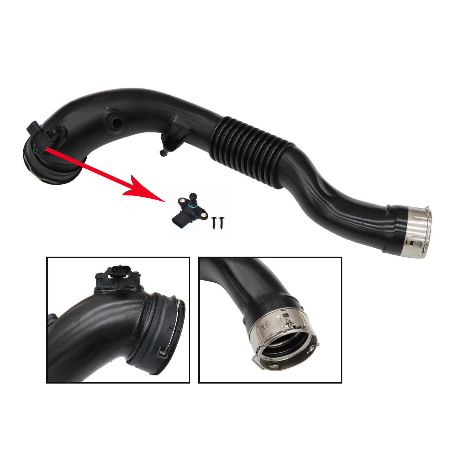 2012-2016 BMW N55 xDrive35i Supercharged Intercooler Intake Pipe Hose