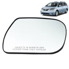 2011-2014 Toyota Sienna Heated Passenger Side Mirror Glass Replacement