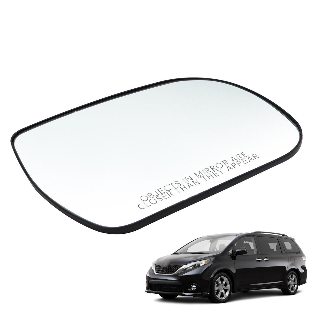 2011-2014 Toyota Sienna Heated Passenger Side Mirror Glass Replacement