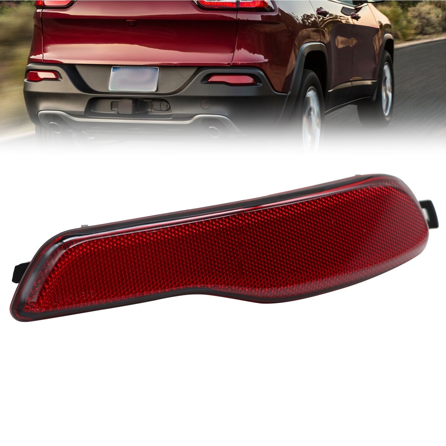 2014-18 Jeep Cherokee Right Rear Bumper Light Case Reflector Passenger Side