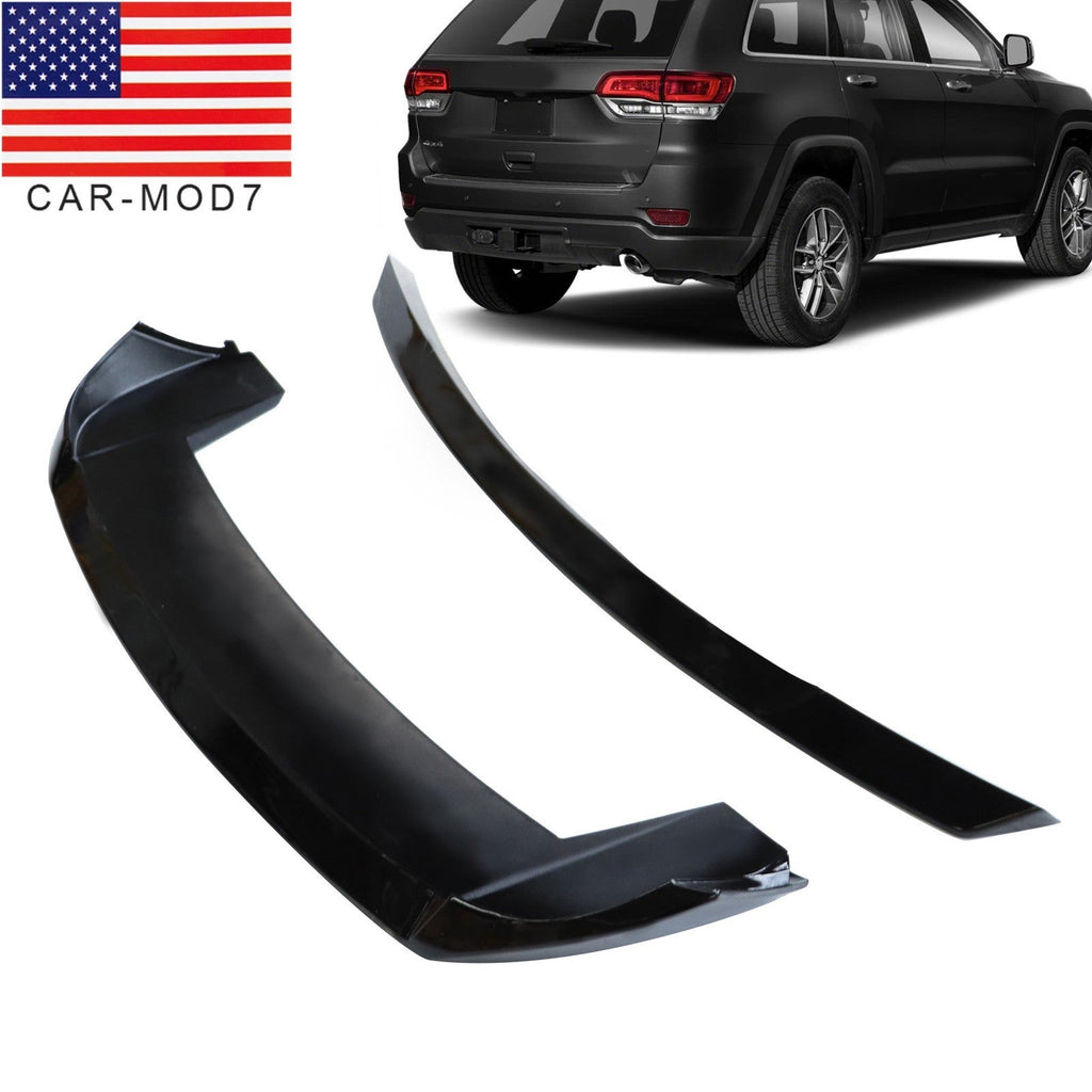 2013-2021 Jeep Grand Cherokee R Style Rear Roof Spoiler & Tailgate Mid Wing