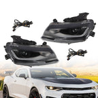 2016-2018 Chevy Camaro Halogen Projector Headlights w/ LED DRL Switchback