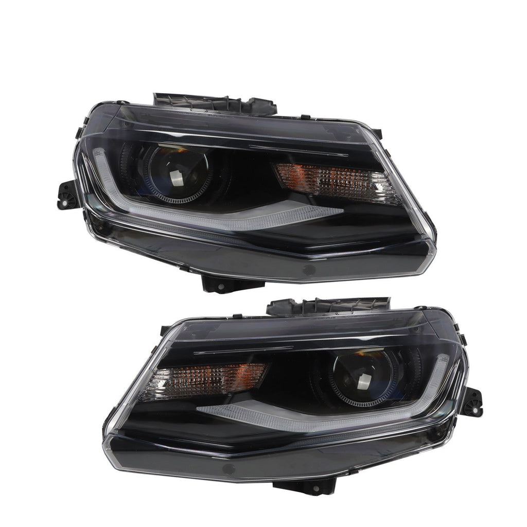 2016-2018 Chevy Camaro Halogen Projector Headlights w/ LED DRL Switchback