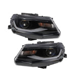 2016-2018 Chevy Camaro Halogen Projector Headlights w/ LED DRL Switchback