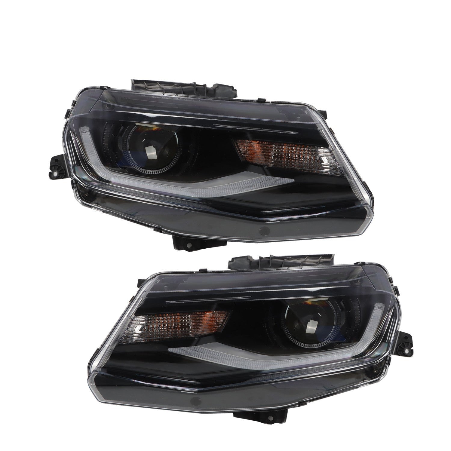 2016-2018 Chevy Camaro Halogen Projector Headlights w/ LED DRL Switchback