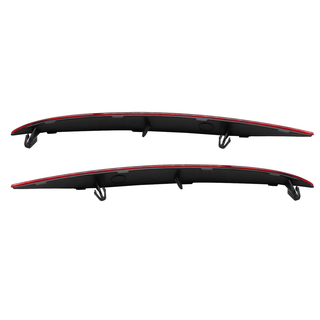 2016-2023 Tesla Model X Rear Bumper Reflector Light Cover Red Left & Right 2pcs