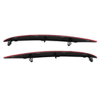 2016-2023 Tesla Model X Rear Bumper Reflector Light Cover Red Left & Right 2pcs