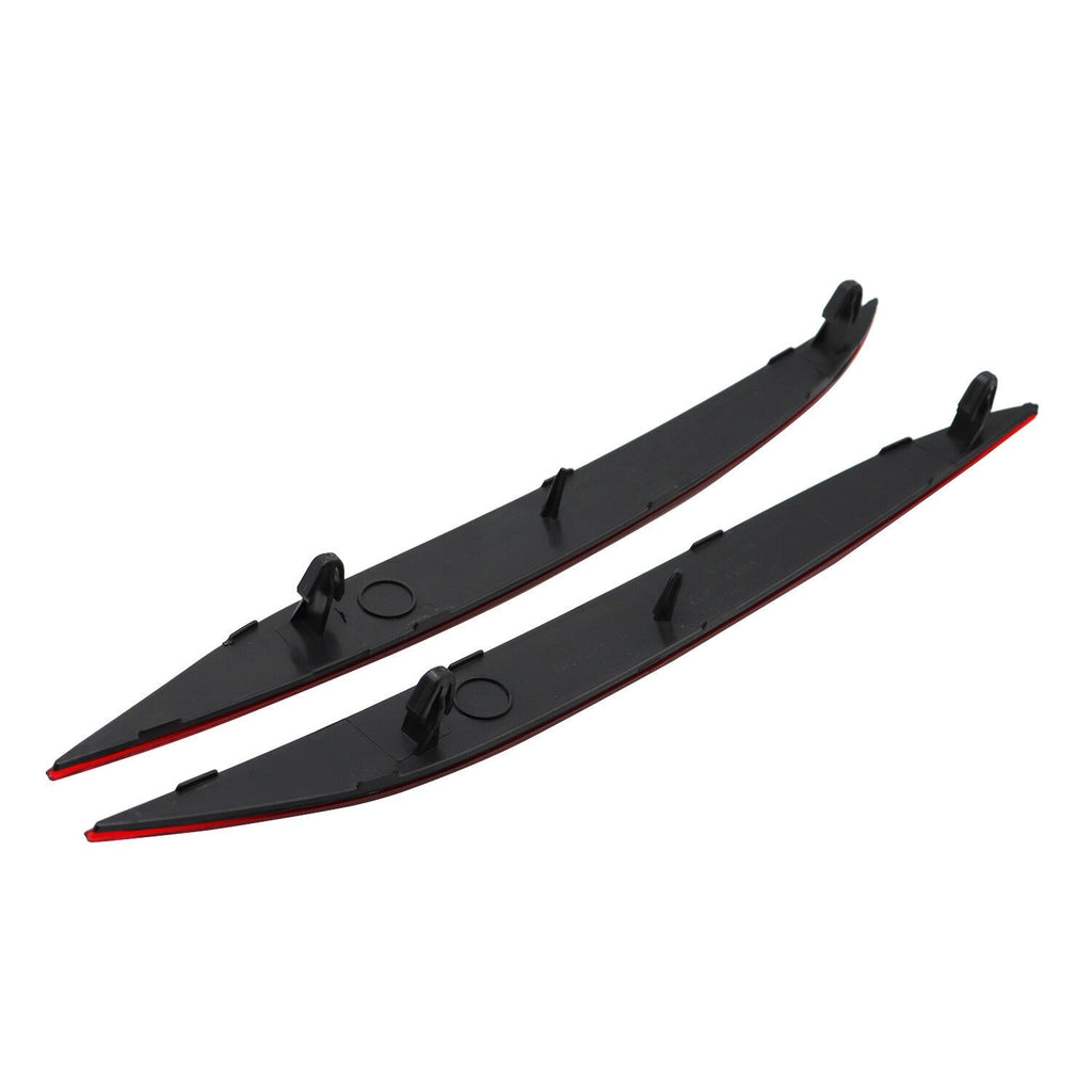 2016-2023 Tesla Model X Rear Bumper Reflector Light Cover Red Left & Right 2pcs