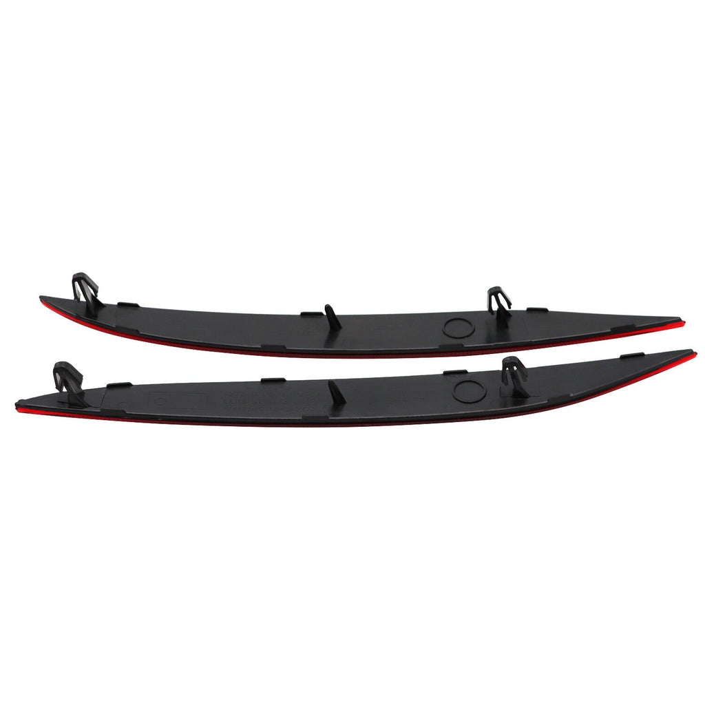 2016-2023 Tesla Model X Rear Bumper Reflector Light Cover Red Left & Right 2pcs