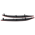 2016-2023 Tesla Model X Rear Bumper Reflector Light Cover Red Left & Right 2pcs