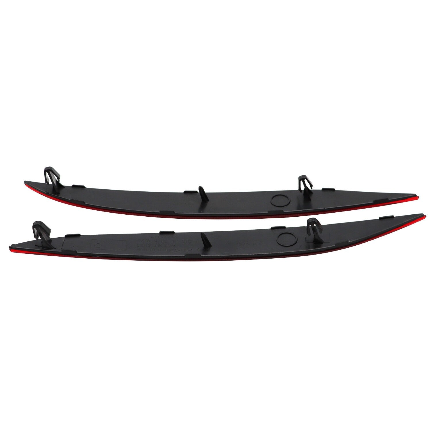2016-2023 Tesla Model X Rear Bumper Reflector Light Cover Red Left & Right 2pcs