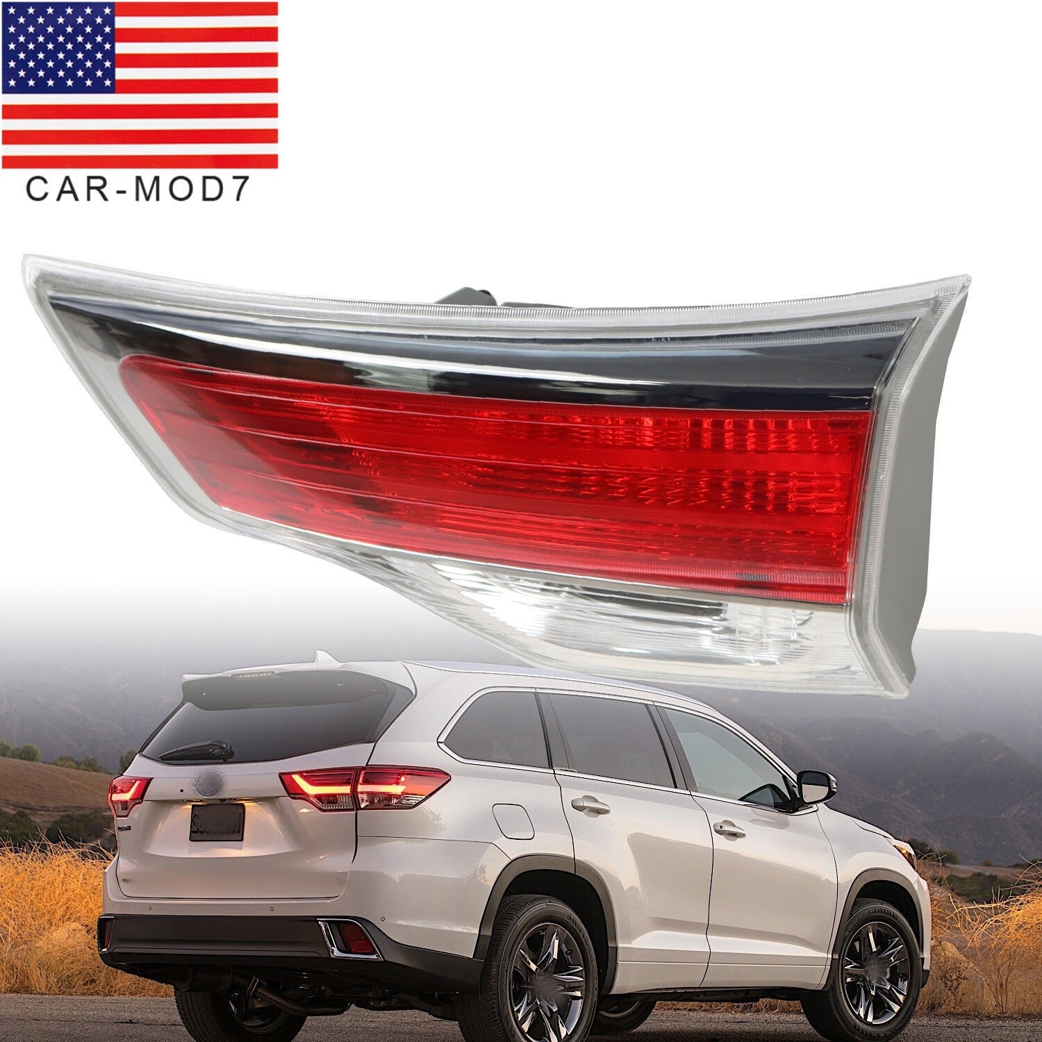 2014-2016 Toyota Highlander Right Inner Tail Light Brake Lamp Replacement