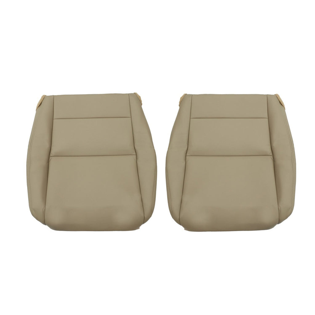 2008-2012 Honda Accord Tan Leather Seat Covers Driver & Passenger Bottom Set