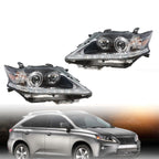 2013-2015 Lexus RX350 RX450H Black HID Headlights LED DRL Right & Left Side