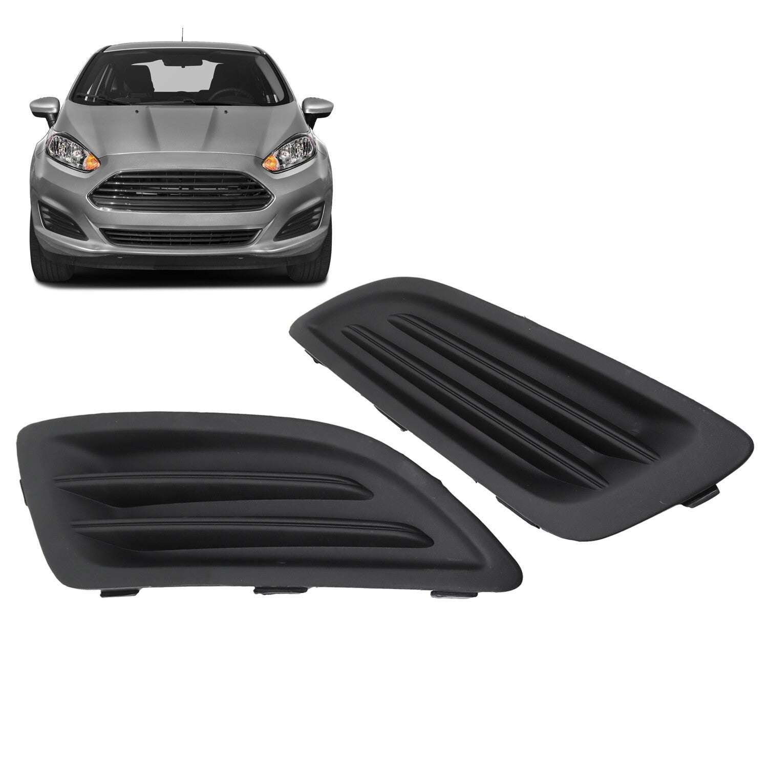 2014-2019 Ford Fiesta Fog Light Covers Left & Right Side Replacement