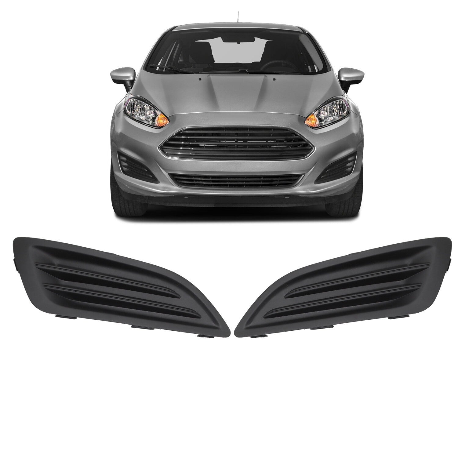 2014-2019 Ford Fiesta Fog Light Covers Left & Right Side Replacement