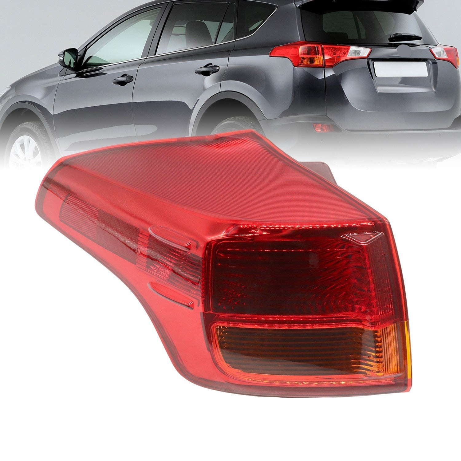 2013-2015 Toyota RAV4 Left Tail Light Assembly Driver Side Outer Lamp