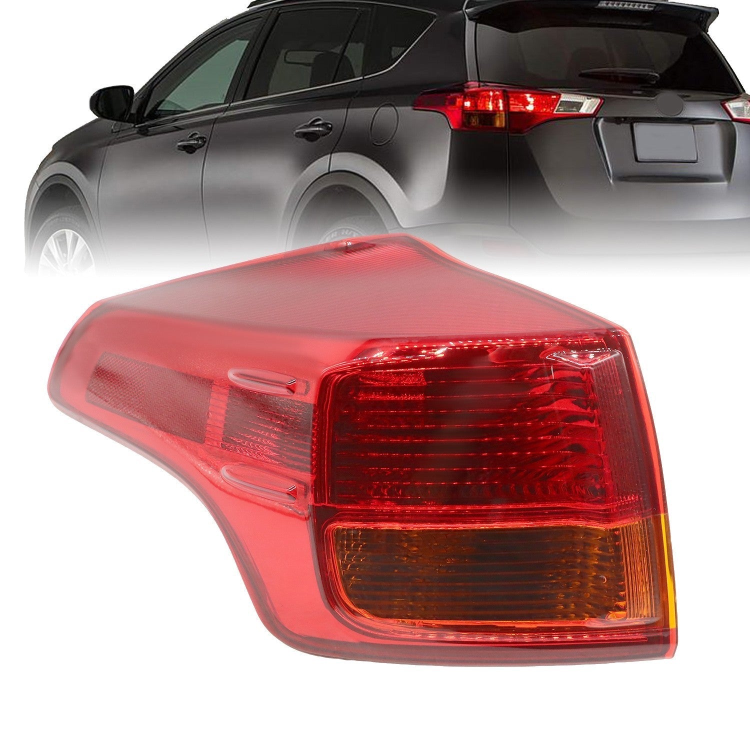 2013-2015 Toyota RAV4 Left Tail Light Assembly Driver Side Outer Lamp