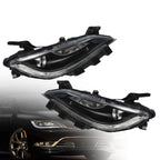 2015-2017 Chrysler 200 Halogen Projector Headlights Pair Without LED DRL